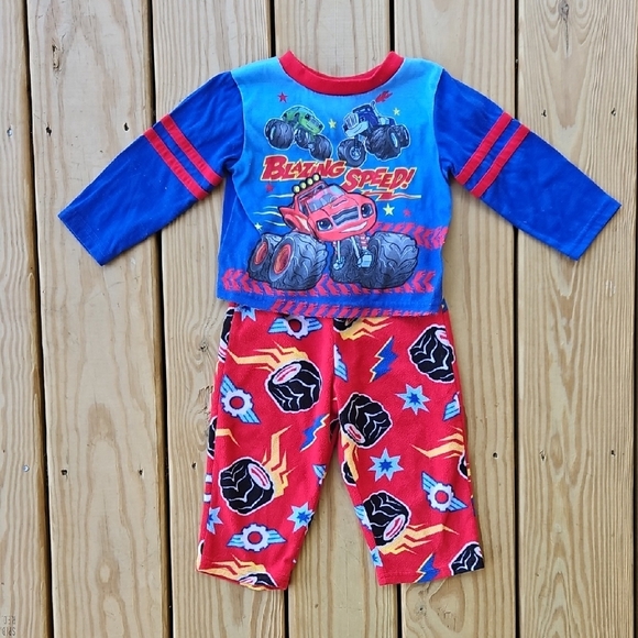 Nickelodeon Blaze Pajama Set- Boys 24 Months - Picture 1 of 8